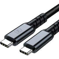 m n - 3mk Hyper Cable N-SERIES Thunderbolt 4 USB-C / USB-C 1m 48V/5A 40Gb/s 240W 8K60Hz Juodas (Black) - 8 nuotrauka