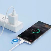 usb c to usb a white - Joyroom S-UC027A9 USB-A į USB-C kabelis 1m Baltas (White) - 4 nuotrauka