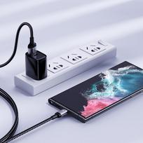 usb type c laidas 3a 2m - Joyroom S-UC027A10 3A 1.2m Black - 2 nuotrauka