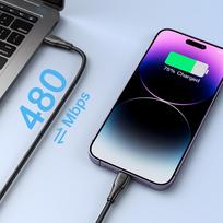 laidas usb c 2m - Joyroom S-CL020A11B USB C to Lightning 20W 1.2 Black - 3 nuotrauka