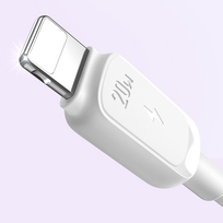 usb c i usb c 2m - Joyroom S-CL020A14 USB-C į Lightning laidas 20W 1.2m Baltas (White) - 6 nuotrauka