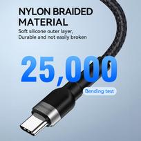 usb c i usb c 2m - Wozinsky WNBCL2 Lightning / USB-C PD 30W laidas 2 m - Juodas (Black) - 2 nuotrauka