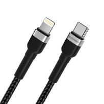 usb c i usb c 2m - Wozinsky WNBCL2 Lightning / USB-C PD 30W laidas 2 m - Juodas (Black) - 6 nuotrauka