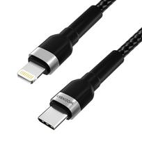 usb c i usb c 2m - Wozinsky WNBCL2 Lightning / USB-C PD 30W laidas 2 m - Juodas (Black) - 7 nuotrauka