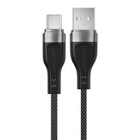 usb c kabelis - Acefast C11-04 USB-A į USB-C 3A kabelis 1,2 m Magnetinė pynė Juodas (Black) - 2 nuotrauka