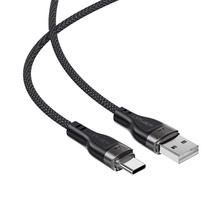 usb c kabelis - Acefast C11-04 USB-A į USB-C 3A kabelis 1,2 m Magnetinė pynė Juodas (Black) - 7 nuotrauka