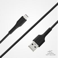 usb micro usb 1m - Forever Soft Universal USB To Micro USB Cable 1m Black - 3 nuotrauka