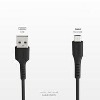 usb micro usb 1m - Forever Soft Universal USB To Micro USB Cable 1m Black - 4 nuotrauka