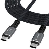 thunderbolt - Wozinsky WPS-UY41S USB-C Thunderbolt 4 kabelis 240W 1m 4K - Juodas (Black) - 2 nuotrauka