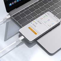 usb c i usb c 2m - Dudao L25SC USB-C į USB-C kabelis 60W 2m Baltas (White) - 3 nuotrauka