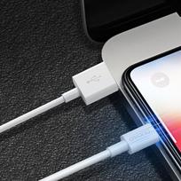usb a to lightning iphone - Dudao L1L USB to Lightning data charging cable 3A 1m White - 3 nuotrauka