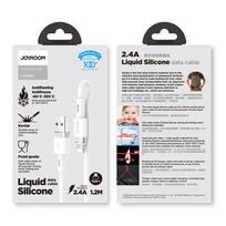 lightning usb a laidas - Joyroom S-1224N2 1.2m White - 8 nuotrauka