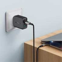 usb c pakrovejas - Acefast C6-01 C Black - 2 nuotrauka