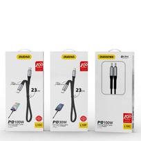 typos - Dudao L10P cable USB Type-C to Lightning PD20 W Black - 5 nuotrauka