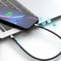 typos - Dudao L10P cable USB Type-C to Lightning PD20 W Black - 7 nuotrauka