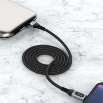 greito ikrovimo laidas - Dudao L7MaxL USB Type C cable to Lightning Fast Charging PD 20W Black - 8 nuotrauka