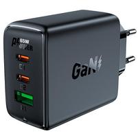 usb a usb c pakrovejas - Acefast A41 Greitas GaN įkroviklis (2x USB-C / USB-A) PPS / PD / QC4+ 65W Baltas (White) - 7 nuotrauka