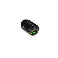 car charger pd - PURO greitas įkrovimas 1 x UAB-A, 1 x USB-C, PD, 30W, juodas/ FCMCHUSBAC30WBLK - 2 nuotrauka