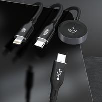 apple watch 1 - Dudao A12Max+ PD 100W 3in1 įkrovimo laidas: USB-C / Lightning / Apple Watch, 1.2m, Juodas (Black) - 4 nuotrauka