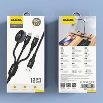 apple watch 1 - Dudao A12Max+ PD 100W 3in1 įkrovimo laidas: USB-C / Lightning / Apple Watch, 1.2m, Juodas (Black) - 7 nuotrauka
