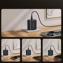 45w gan charger - Joyroom JR-TCG13 45W GaN sieninis įkroviklis Samsung Ultra Juodas (Black) - 5 nuotrauka