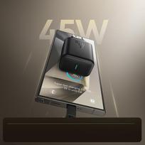 45w gan charger - Joyroom JR-TCG13 45W GaN sieninis įkroviklis Samsung Ultra Juodas (Black) - 8 nuotrauka