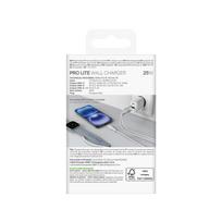 sieninis ikroviklis usb c - Puro PROLITE 25W USB-A / USB-C sieninis įkroviklis + USB-C - USB-C laidas 1,2 m Baltas (White) - 7 nuotrauka