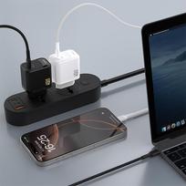 gana - Dudao A28C 45W GaN Kroviklis + USB-C Laidas - Baltas (White) - 4 nuotrauka