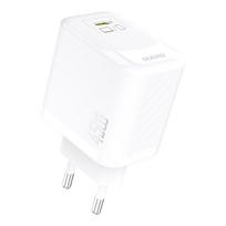gana - Dudao A28C 45W GaN Kroviklis + USB-C Laidas - Baltas (White) - 5 nuotrauka