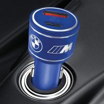 type c 20w ikroviklis - Automobilinis įkroviklis BMW BMCCMUSBCB, USB Type C/USB Type A, mėlyna, 20 W - 2 nuotrauka