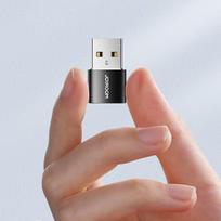 usb type c laidas - Joyroom Adapter from USB Type C (Female) to USB, PCHJRMS_H152_BLACK - 3 nuotrauka