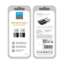 usb type c laidas - Joyroom Adapter from USB Type C (Female) to USB, PCHJRMS_H152_BLACK - 5 nuotrauka