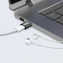 usb type c laidas - Joyroom Adapter from USB Type C (Female) to USB, PCHJRMS_H152_BLACK - 6 nuotrauka