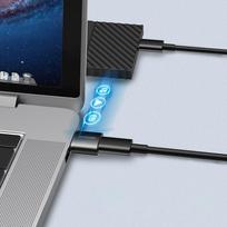 usb type c laidas - Joyroom Adapter from USB Type C (Female) to USB, PCHJRMS_H152_BLACK - 7 nuotrauka