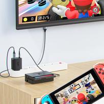 usb c 65w gan - AceFast A17 2-in-1 Charger + USB-C - HDMI adapter, HDMI/USB/USB-C, juoda - 4 nuotrauka