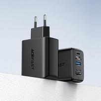 usb c 65w gan - AceFast A17 2-in-1 Charger + USB-C - HDMI adapter, HDMI/USB/USB-C, juoda - 6 nuotrauka