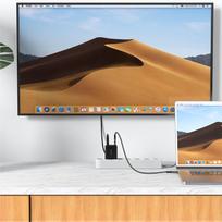 usb c 65w gan - AceFast A17 2-in-1 Charger + USB-C - HDMI adapter, HDMI/USB/USB-C, juoda - 7 nuotrauka