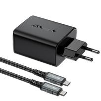 usb c 65w gan - AceFast A17 2-in-1 Charger + USB-C - HDMI adapter, HDMI/USB/USB-C, juoda - 8 nuotrauka