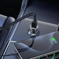 usb 65w charger - Wozinsky WCGWCW 65W Automobilinis Įkroviklis USB-C PD 65W / USB-A 45W QC 3.0 - Juodas (Black) - 6 nuotrauka