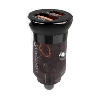 usb 65w charger - Wozinsky WCGWCW 65W Automobilinis Įkroviklis USB-C PD 65W / USB-A 45W QC 3.0 - Juodas (Black) - 9 nuotrauka