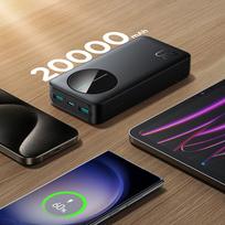 power bank 20000mah - Joyroom JR-PBF14, 20000mAh, 12W, juodas - 6 nuotrauka