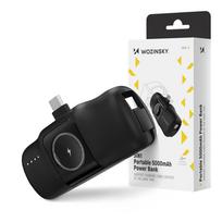 baterijos laidai - Wozinsky WF16-YCS 5000mAh 15W USB-C Mini Power Bank su integruotu USB-C laidu ir Apple Watch įkrovikliu – juodas - 9 nuotrauka