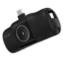 baterijos laidai - Wozinsky WF16-YCS 5000mAh 15W USB-C Mini Power Bank su integruotu USB-C laidu ir Apple Watch įkrovikliu – juodas - 13 nuotrauka