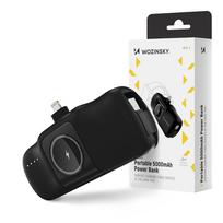 isorine baterija 20w - Wozinsky WF16-YLS 5000mAh 15W Lightning Mini Power Bank, juodas - 3 nuotrauka