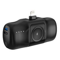 isorine baterija 20w - Wozinsky WF16-YLS 5000mAh 15W Lightning Mini Power Bank, juodas - 12 nuotrauka