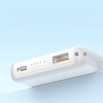 isorine baterija 20w - Dudao K14S+ 10000mAh 20W USB-A / USB-C / MagSafe su stovu, baltas - 3 nuotrauka