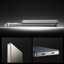 powerbank 20w - Joyroom JR-PBM08 Pro 10000mAh 20W Magnetic Wireless Power Bank, titano spalvos - 6 nuotrauka