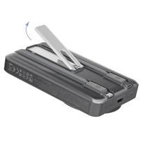 isorine baterija 20w - Dudao K29 10000mAh PD 20W MagSafe Power Bank, pilkas - 4 nuotrauka