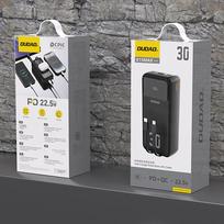 baterijos laidai - Dudao K15MAX 30000mAh PD 22.5W juodas - 7 nuotrauka