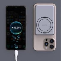 5000mah powerbank magsafe - Dudao K28S 20W PD 5000mAh Powerbank su MagSafe ir stovu - sidabrinis - 7 nuotrauka